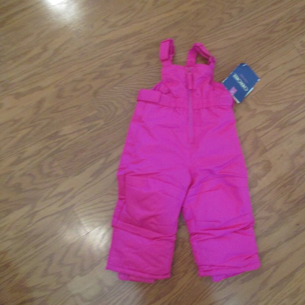 NEW with TAG Girls Cherokee size 12 months ski bibs snow pants